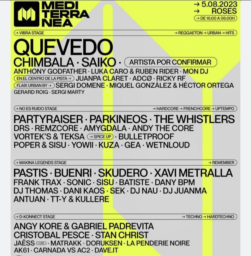 Venc 1 entrada pel Mediterranea Roses 2023📥

AVUI!