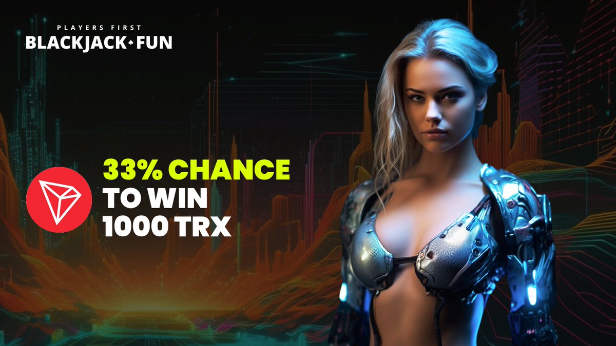 33% Chance to win 💸 1000 TRX 💸 to 1 lucky winner.

Participating is easy!

✅ Just Come to Blackjack.fun.
✅ Make a deposit of at least 250 USD worth of crypto.
✅ Wager 6x
✅ Please contact @bjaria on Telegram and say you have done it.

Once 3 Participants are