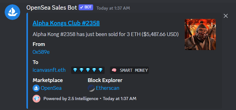 Lucy309_AKC's tweet photo. Good Morning! ๐ Hope your weekend is amazing.
Ever wondered why someone would spend 3 ETH on an @AlphaKongsClub NFT? It's about seeing value in uniqueness and potential growth. Remember, every investment is a belief in the future.
Don't be late to the party, Just saying !!!
Stay motivated and keep exploring! ๐ช๐