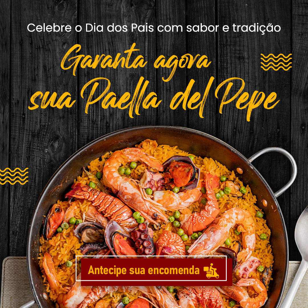 Faça seu pedido agora em nosso delivery online e agende a entrega para o Dia dos Pais. Não perca essa oportunidade de tornar essa data inesquecível: delivery.paellaspepe.com.br.
.
.
#paella #culinariaespanhola #ondecomeremsaopaulo #cozinhaespanhola #tapas #restaurantesp #paellalovers