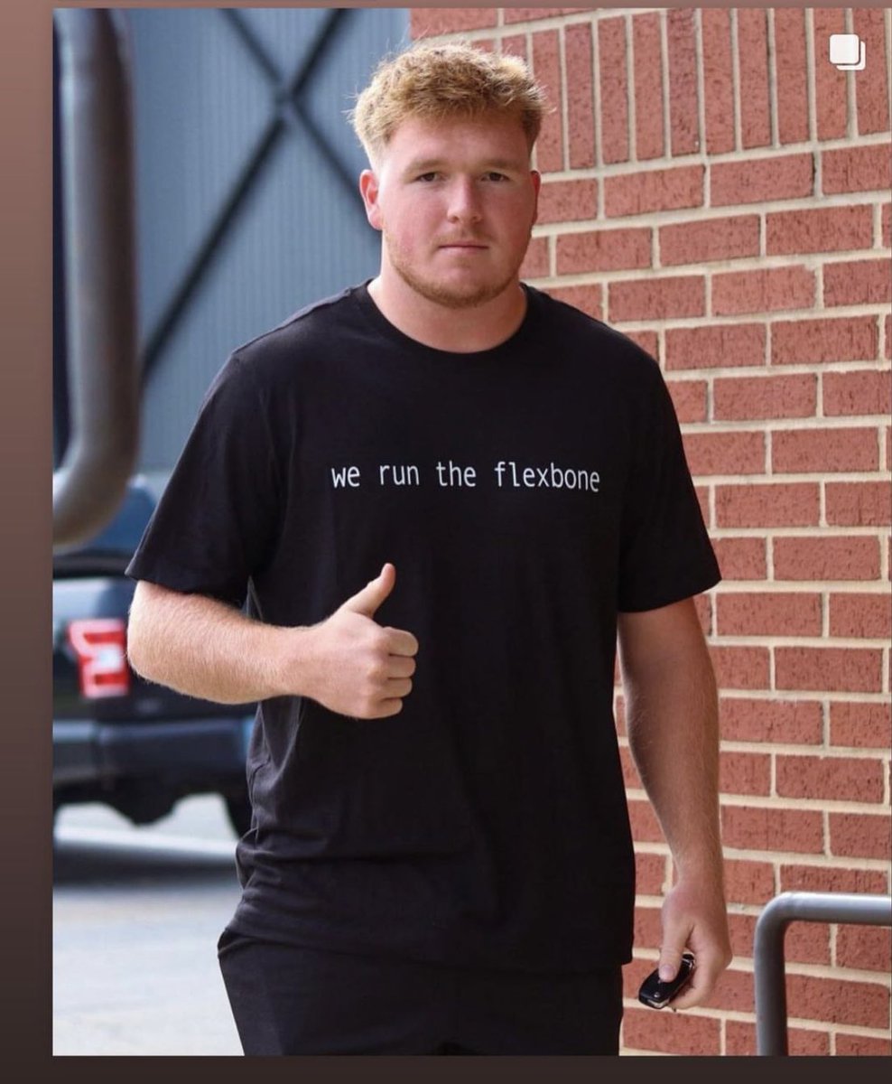 Love the shirt our QB wore to reporting day. #flexbone, #Harding_FB