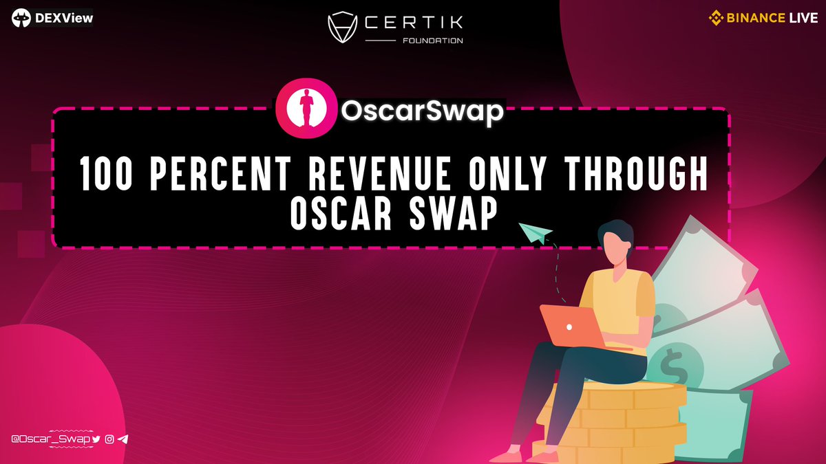 OscarSwap gives you financial freedom by offering our flagship token utility 'Verified Profit Return'🌟 👉Visit: oscarswap.com #Oscarswap #Oscar #BSC #Arbitrum #ETH #DEX #Ethereum