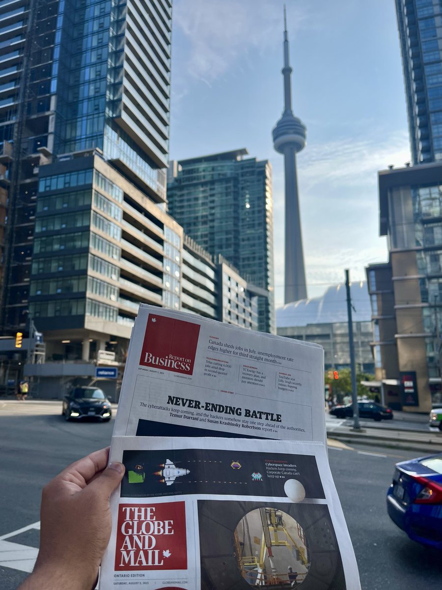 HERE IT IS — the highly detailed inside story <a href="/susinsky/">Susan Krashinsky Robertson</a> and I spent the past many months digging up, on the cover of The Globe and Mail this weekend!

Our cyberspace invaders: Why nobody can seem to solve Canada’s massive hacking problem👾🤖☠️

Online now: theglobeandmail.com/business/artic…