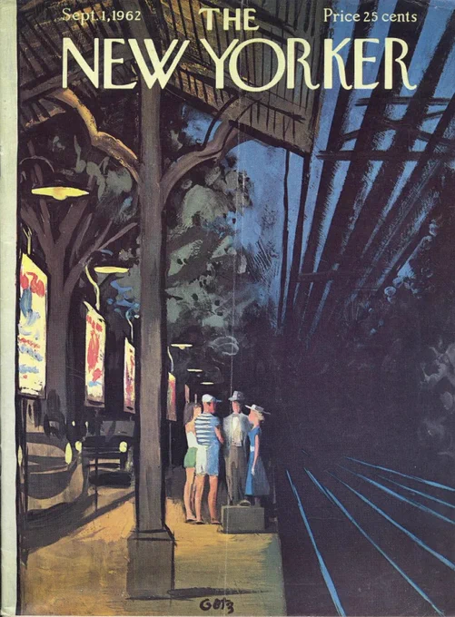 Some of the many New Yorker covers by Arthur Getz. He captured some of the quieter moments of NYC with a deft understanding of composition