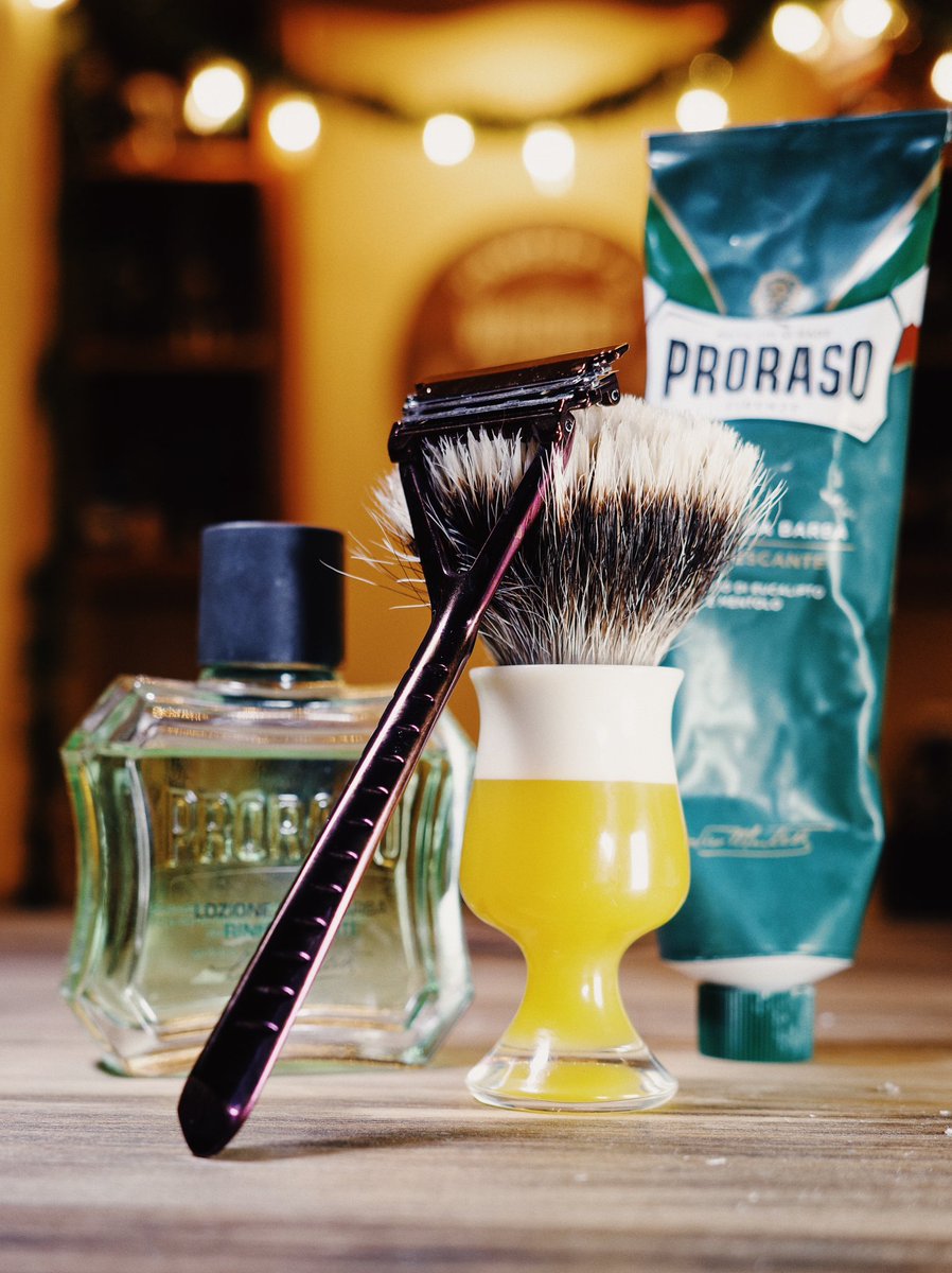 SOTD: 08/05/2023 

Razor: <a href="/LeafShave/">Leaf Shave</a> Razor
Brush: Chisel &amp; Hound Hazy IPA Fanchurian Badger
Soap: Proraso Green
Aftershave: Proraso Green Aftershave

Video: My First Shave With the Leaf Razor (Safety Razor in Fig)
youtu.be/ds8baoJio-g

  - Shared from My Shave Den for iOS