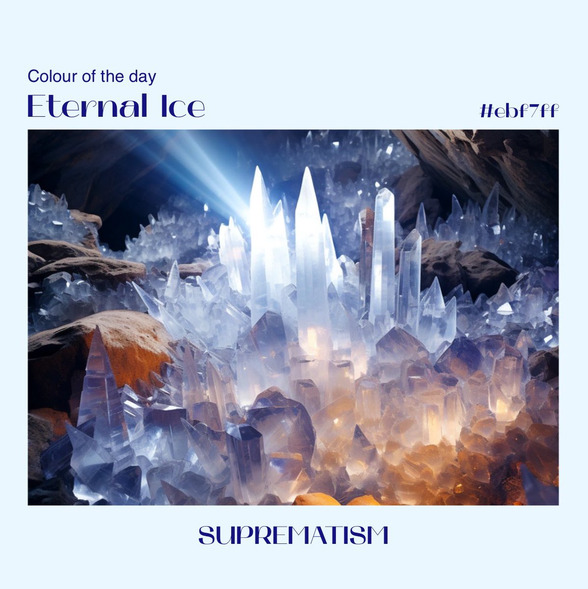 Colour of the day: ‘Eternal Ice’ #ebf7ff

.
#colour #color #colouroftheday #white #quartz #clearquartz