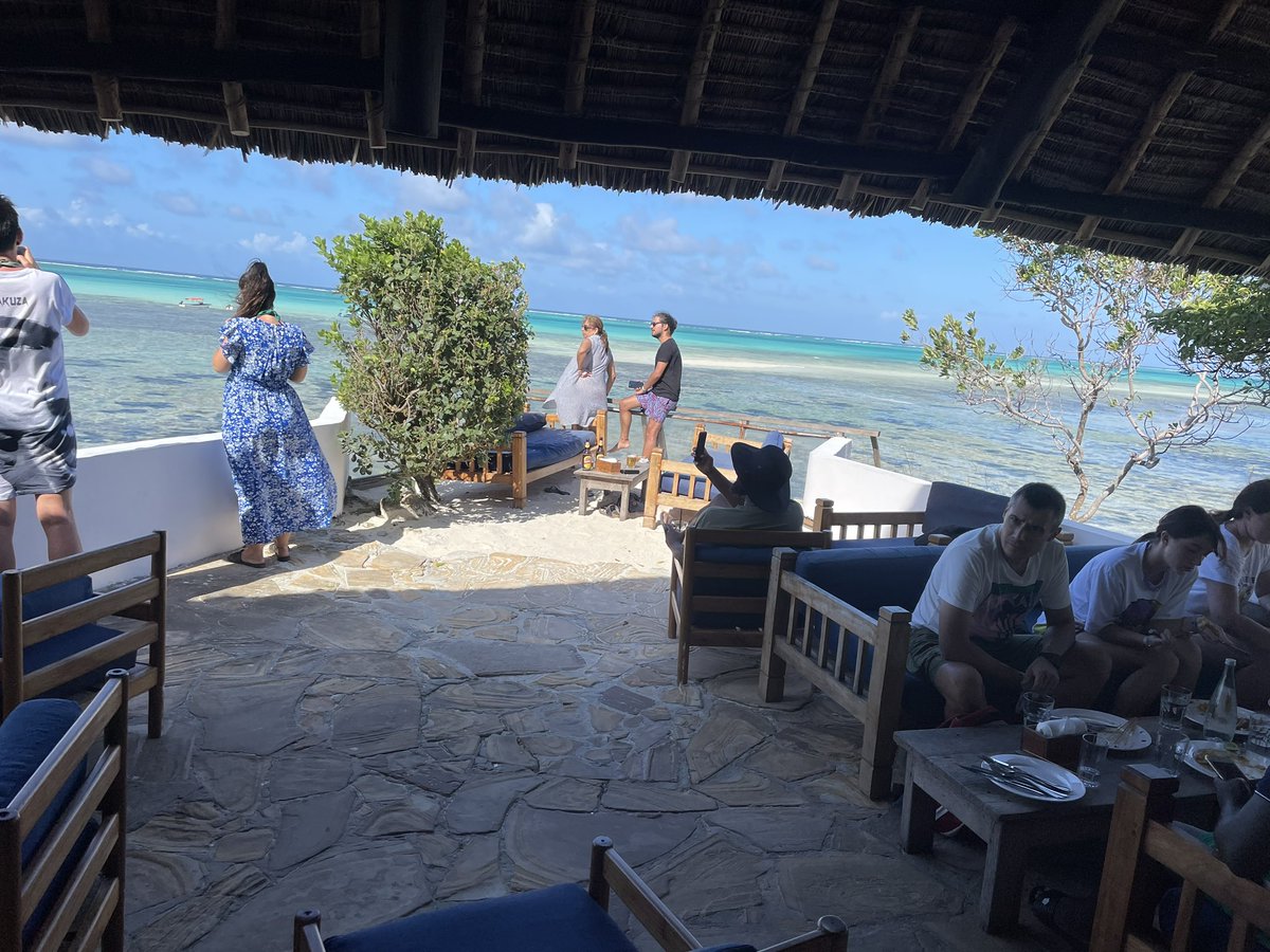 Been lucky to have lunch in some lovely places over the years, but this place will take some beating for location!!
The Rock Restaurant in Zanzibar - great food too!