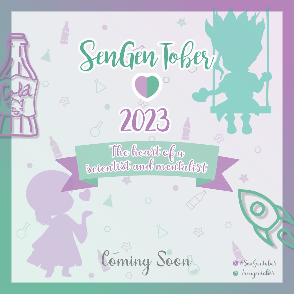 SenGentober's tweet photo. #sengen #sengentober #sengentober2023 #千ゲ

Hello everyone!💞

Did you miss us? We miss you very much)
But we'll not leave you without content this year either, so we are announcing SenGenTober 2023!

This year's theme is ���the heart of a scientist and mentalist✨ https://t.co/g7s3cyZvUN