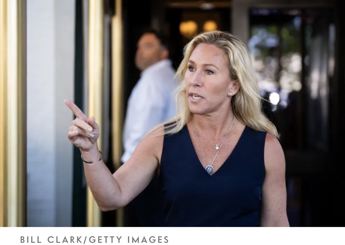 Raise your hand if you think that Marjorie Taylor Greene should be removed from office immediately.
🤚🤚🤚