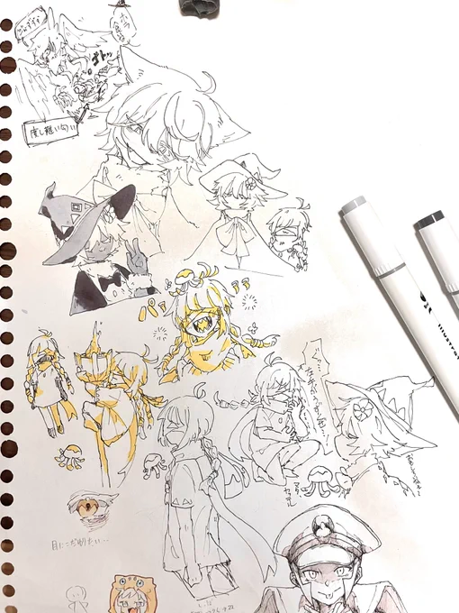 また色々描いてる