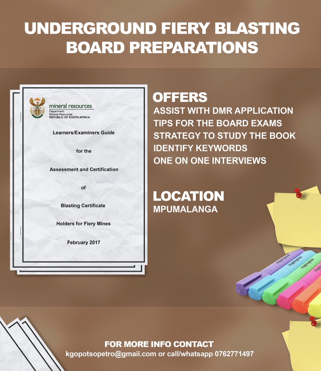 kgopotsopetro's tweet photo. Let me help you pass your blasting board exams

DMs are open for more info https://t.co/BNnapcisQa