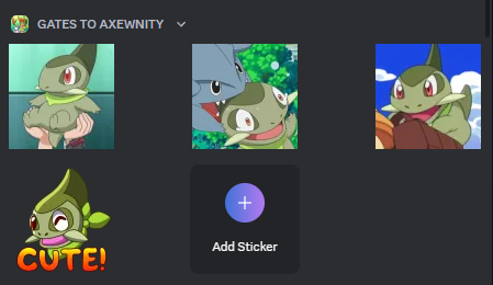 AxewPropa's tweet photo. Guys give me Axew sticker idea. There are lots of great Axew screenshots but it's hard to choose. Feel free to reply with your favorite Axew image!

And yep I have discord server. Dm me if you want to be invited~ https://t.co/rWFgFEg0RC