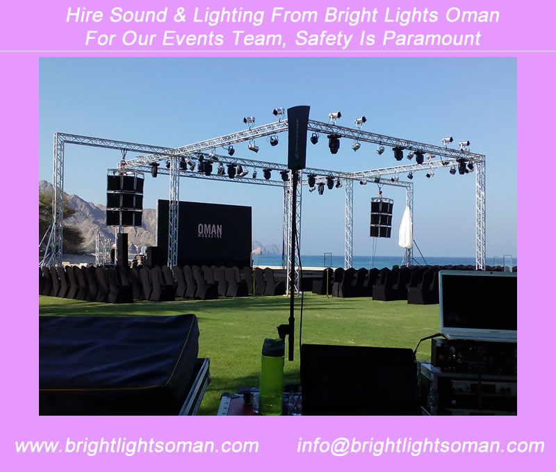 Safety is paramount when planning events
<a href="/FENIXStage/">FENIX Stage</a> truss &amp; accessories tested &amp; certified to  highest specs
For all your events and special occasions
brightlightsoman.com/about.htm
#fenixstage #muscatevents #muscathiresound #muscathirelighting #muscateventscompany #muscateventsteam