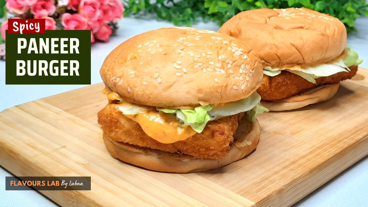 FlavoursLab's tweet photo. Tempting Spicy Paneer Burger

स्पाइसी पनीर बर्गर | आसान मज़ेदार रेसिपी

https://t.co/l965EV8ATb

Please watch, Like, share and subscribe
Youtube: https://t.co/E2sym5Jz56
Facebook: https://t.co/z6hX98mpaD
Instagram: https://t.co/gowo5o7KNx
Twitter: https://t.co/ppNWfNYz9J
33s https://t.co/PBkfGGG4we