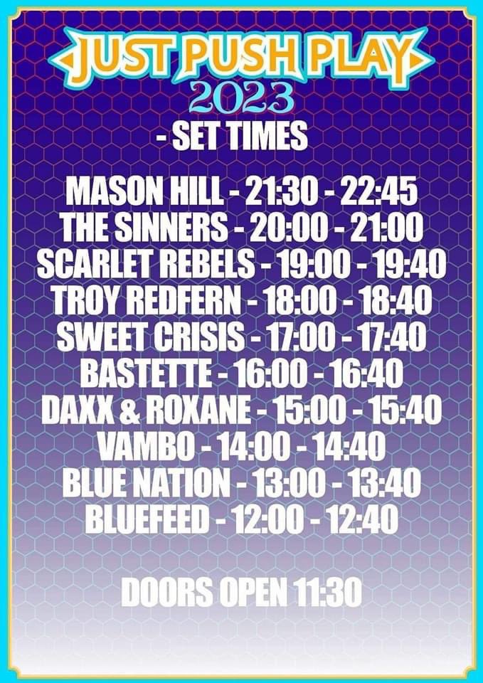 It’s on! What a great lineup of bands…see you later! 🤠👍🏻