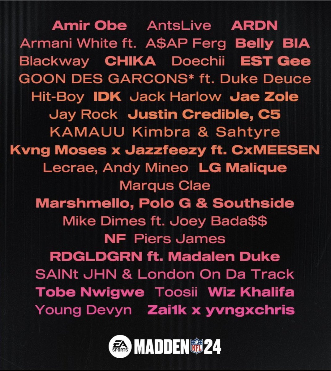 Got one on here w/ <a href="/prodbyrizzo8/">Rizzo</a> &amp; <a href="/johngotitt/">JohnGotitt</a> 

<a href="/EAMaddenNFL/">Madden NFL 26</a> 

#ColdNow