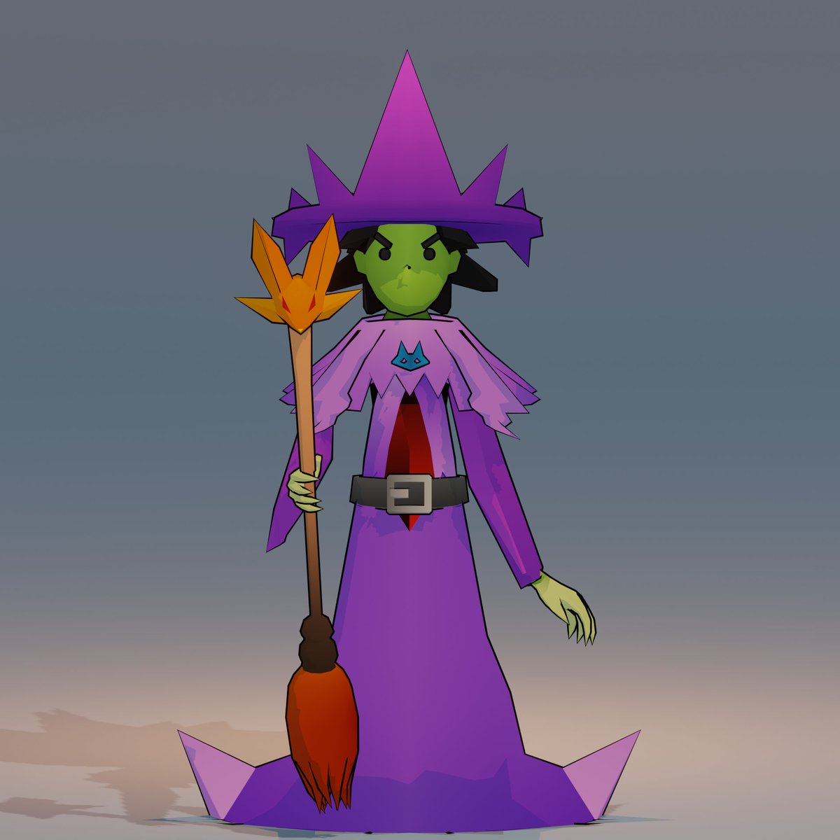 M_thimmig's tweet photo. The Witch 

The fearfull speelcaster how live under the swamp

___ 
#3dart #Blender3d #B3D #3D #lowpoly #lowpolyart #lowpolymodel #lowpolycharacter #digitalart #minimalistc #abstract #sculpture #characterdesign #artstation #monster https://t.co/PG1ecCG5pX