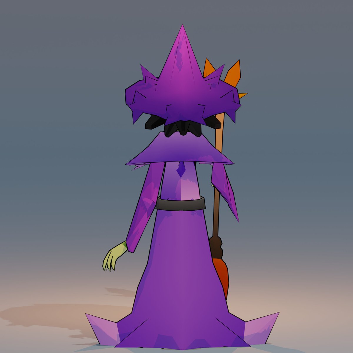 M_thimmig's tweet photo. The Witch 

The fearfull speelcaster how live under the swamp

___ 
#3dart #Blender3d #B3D #3D #lowpoly #lowpolyart #lowpolymodel #lowpolycharacter #digitalart #minimalistc #abstract #sculpture #characterdesign #artstation #monster https://t.co/PG1ecCG5pX