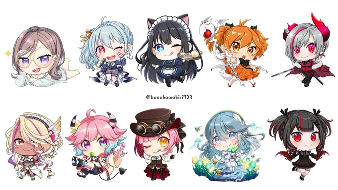 Vtuberさんを中心に「SDイラスト」などを描かせて頂いております!サムネや記念グッズ、スタンプなどに可愛くて華やかなSDはいかがでしょうか?お仕事可能スケジュールは個ツイにて!お値段などはいつでもご相談できます!素敵な笑顔のお手伝いさせてください!#VTuberさんと絵師さんが繋がるタグ 