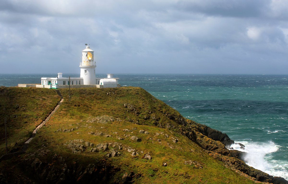 #StormAntoni at Strumble Head lighthouse in Pembrokeshire