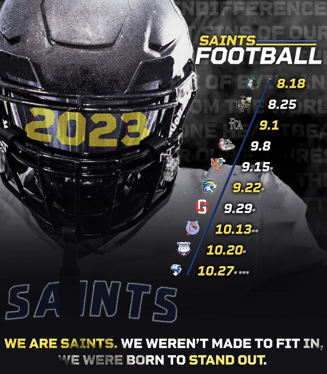 Season opener August 18th. See you at Ed Suey Field! 🏈