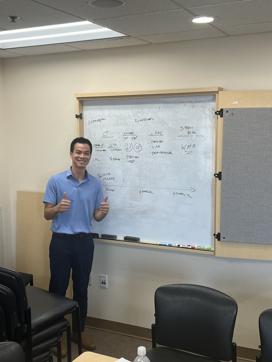 ORourkeJr's tweet photo. Last but certainly not least Dr. Chris Chew delivered a high-yield and engaging chalk talk on non-invasive cardiac imaging. 

This future cardiology educator has a bright future!  #CardsTwitter you are getting an amazing colleague! @hopkinsheart @ACCinTouch https://t.co/KVCZ23DwDV