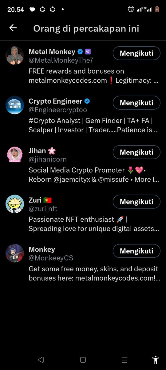 Www_gus_com's tweet photo. @jihanicorn @zuri_nft @MonkeeyCS @Engineercryptoo @MetalMonkeyThe7 Done https://t.co/ZvSMTwSvak