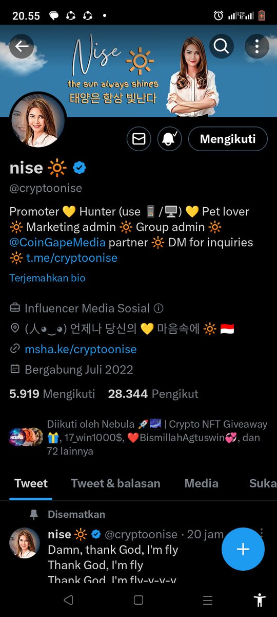 Www_gus_com's tweet photo. @cehlos @cryptoonise Done https://t.co/fgGJ65msVj