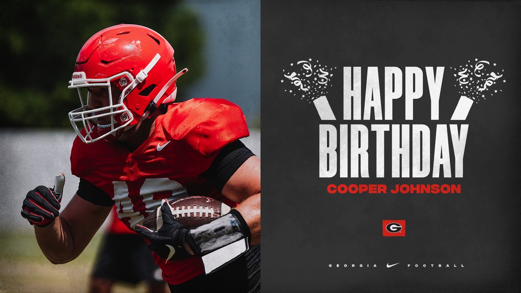 Happy Birthday, <a href="/Cooper84Johnson/">Cooper Johnson</a> !!

#GoDawgs