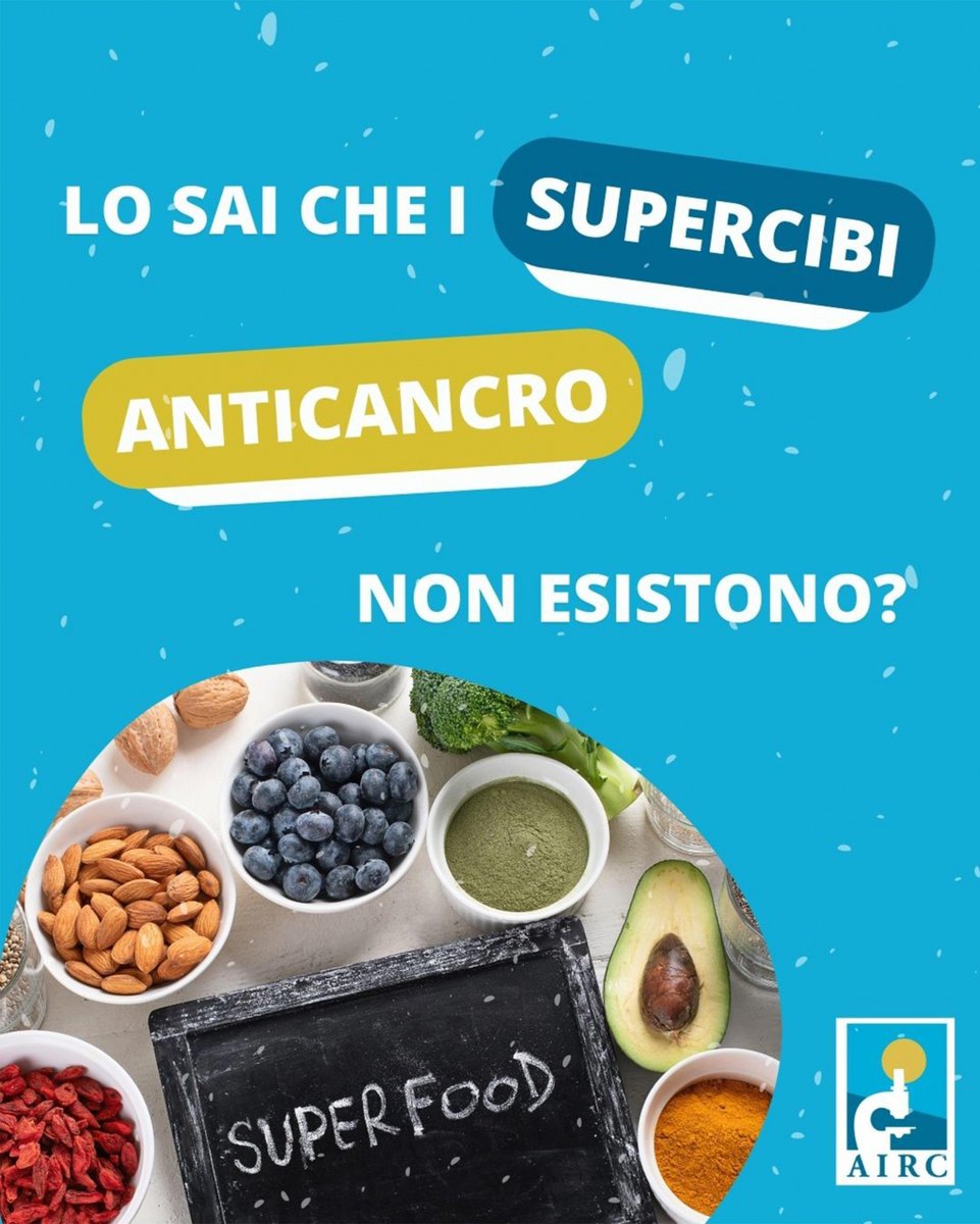 🥕Esistono alimenti che, da soli, permettono di prevenire o curare il cancro? La risposta – ormai definitiva – della scienza è no. Nessun alimento di per sé può essere considerato sufficiente a prevenire o causare il cancro.

Scopri di più ➡️ bit.ly/3OszbTA
