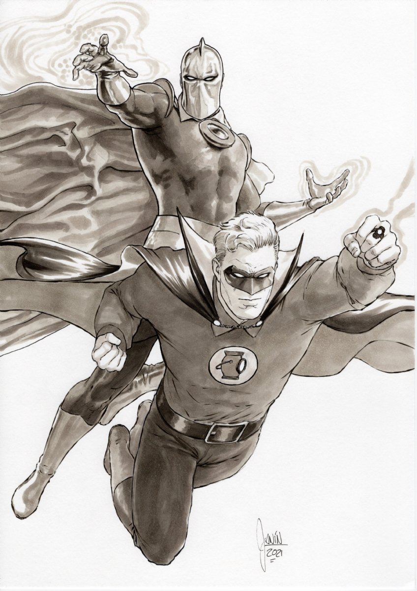 Dr. Fate and Green Lantern by @mikeljanin
#DrFate #GreenLantern #AlanScott