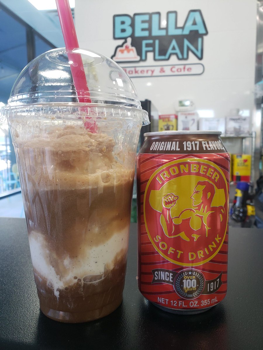 ☀️🌡️ Yet another scorcher – 104 degrees! 😓 Chill out at Bella Flan with our refreshing Ironbeer Float ☕️🇨🇺. Beat the heat and enjoy! 🌴Make sure to follow us and bring your friends! #Ironbeer #SummerCoolDown #BellaFlan #float