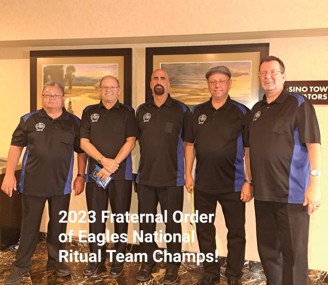 FOEGrandAerie's tweet photo. Congrats to the 2023 Fraternal Order of Eagles National Ritual Champs. Thanks @FraternalOrderofEagles-ArizonastateAerie&Auxiliary for the picture!
#goeagles #gofoe #fraternalorderofeagles #foe https://t.co/Cju2hn4GDu