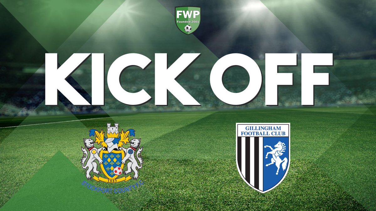 KICK-OFF: Stockport County v Gillingham fwp.co/wnnDtg