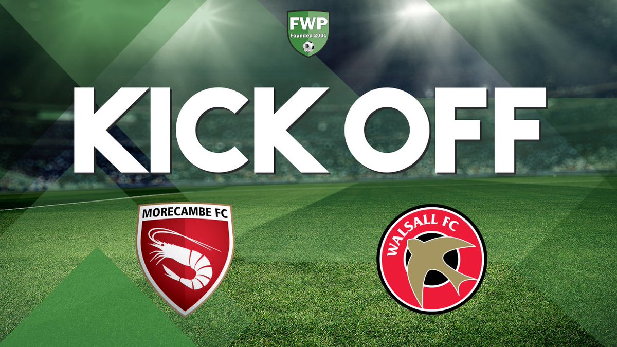 KICK-OFF: Morecambe v Walsall fwp.co/khxRqp