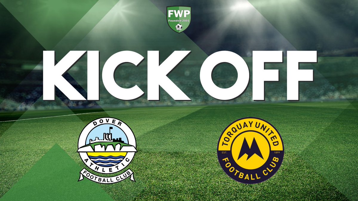 FWPNationalSth's tweet photo. KICK-OFF: Dover Athletic v Torquay United https://t.co/ATI7AuG28y https://t.co/xupsY2UwBw