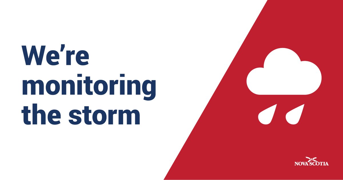 NSEmergency's tweet photo. We’re monitoring conditions. Listen to weather reports and avoid flooded areas. 
https://t.co/82XGNXRaDP https://t.co/pmSaE7LHXK