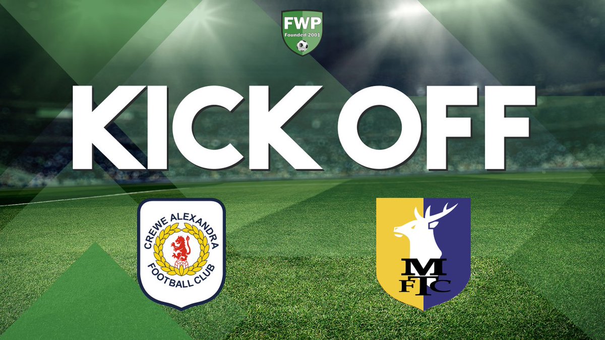 KICK-OFF: Crewe Alexandra v Mansfield Town fwp.co/LdMLjq