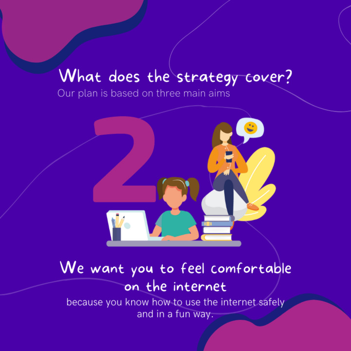 safeinternetday's tweet photo. 💻🌐Ensuring access to a safe and empowering internet is at the heart of the #BetterInternetForKids agenda. 

Therefore, we developed a strategy to help you navigate on the internet safely and comfortably. 
Check it out below 👇
#digitalsafety https://t.co/n2QlfPLd6V