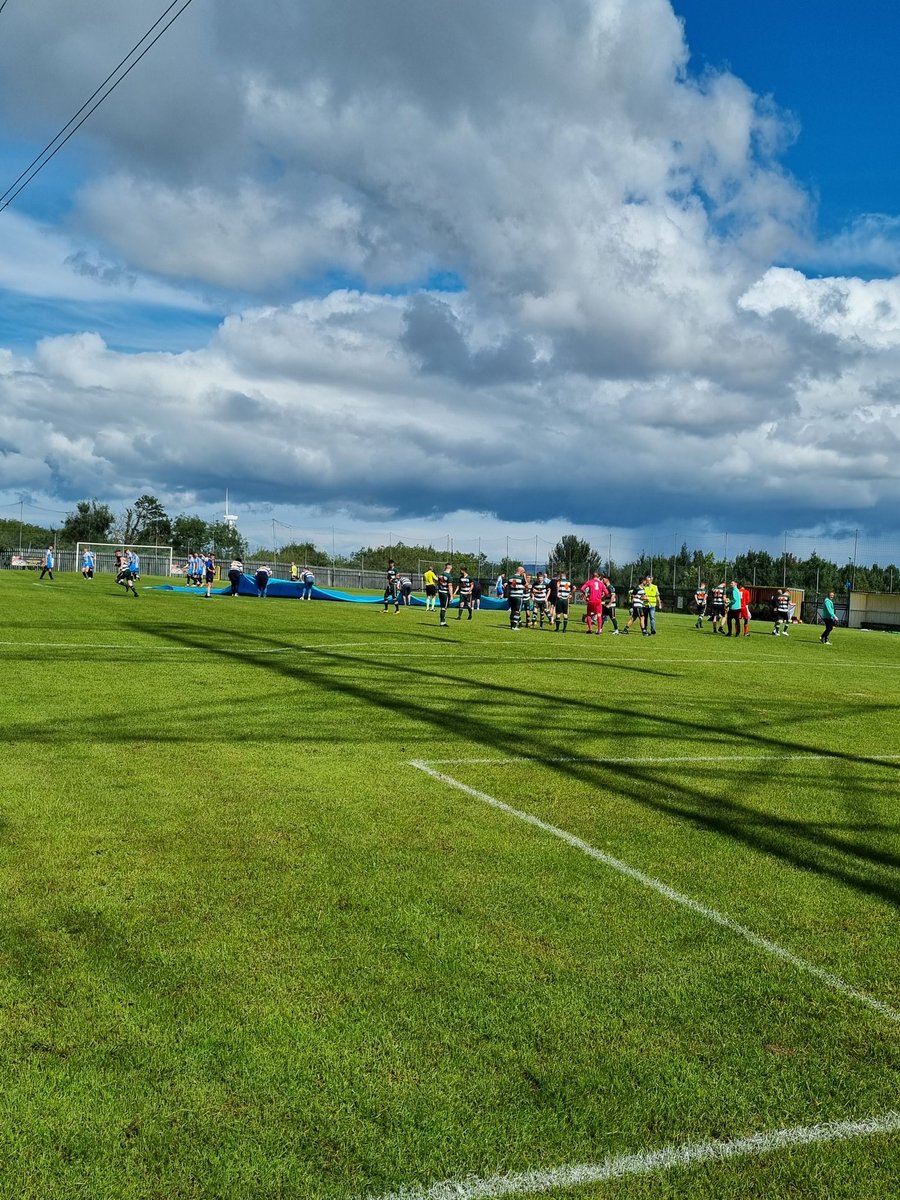 Ready for kick off in the Noah Donohoe Cup. Great crowd here in Belfast. #justiceForNoah