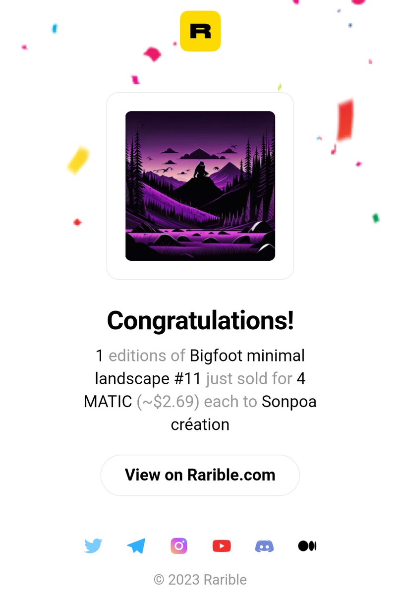 Bigf00ties's tweet photo. 💥 OMG 2 SOLD 🙏😭🥳

Thanks to @NFTArtistDutch and @davidalexp7 to add my minimal Bigf00t to your collections 💓

I told you they were good people🥰

Thanks a lot 👣 https://t.co/LDieaV7Dz3