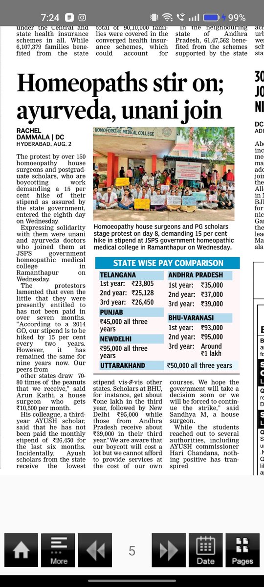 dr_suroju's tweet photo. #STIPENDHIKEFORAYUSH
Day 10 protest of AYUSH doctors...No HIKE for AYUSH Doctors in Telangana since 8 years..Its our Humble request to solve this issue Madam/Sir https://t.co/n1T31KFANd