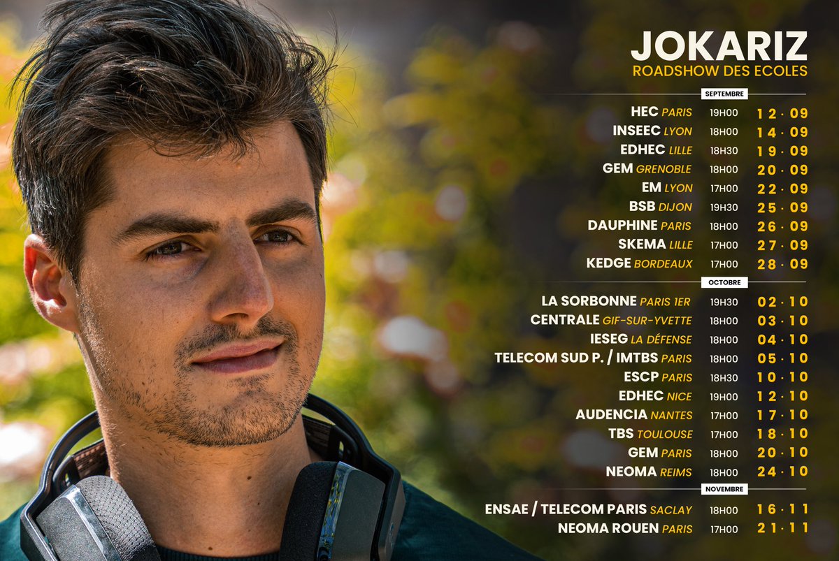 Voici le dernier update du roadshow!
Je pense que ça ne devrait plus trop bouger désormais.

Oubliez pas que la plupart des confs sont ouvertes aux extés si vous êtes intéressés !

Encore merci à tous ceux qui m’ont aidé pour l’orga 🙏