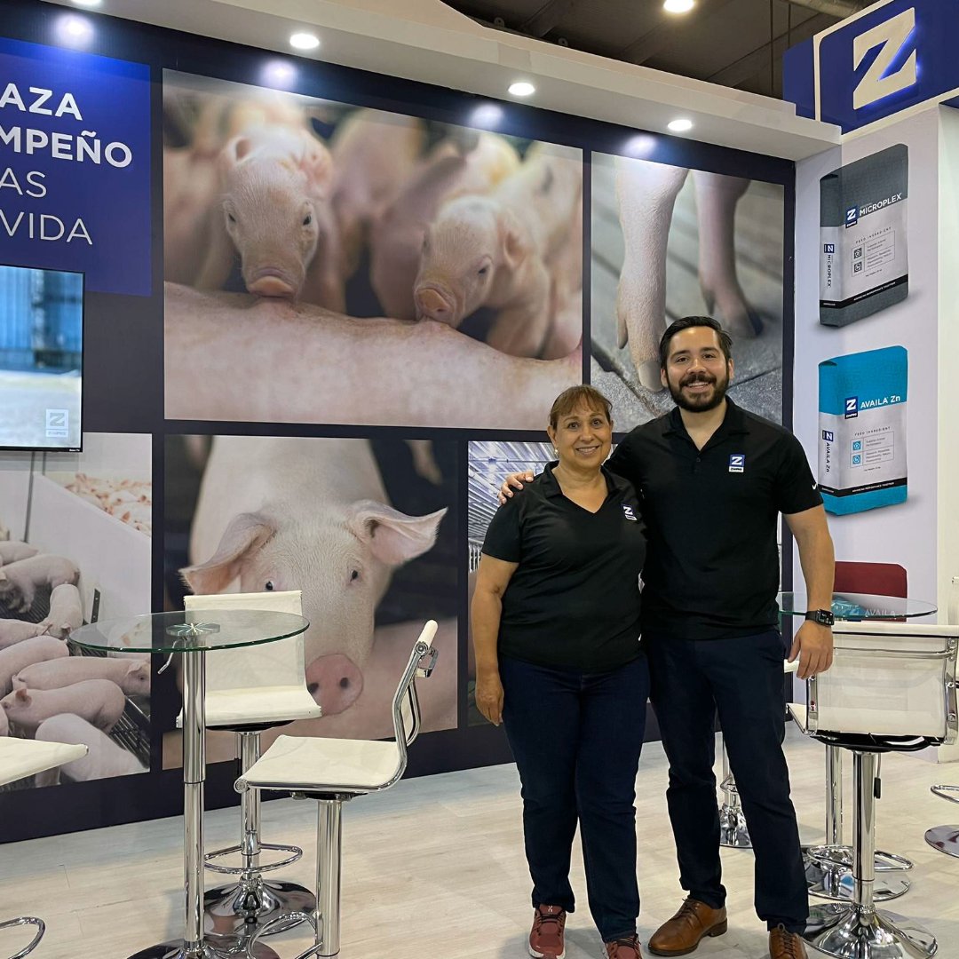 Zinpro's tweet photo. Thanks to all who visited us at #AMVEC2023! We had many productive conversations about finishing pigs and how we can partner to drive the best health and profitable outcomes. 
 
Curious to learn more? Contact us on our website: https://t.co/vfRyX8ekR1 

#PartnerWithZinpro https://t.co/70BEq4LrZr