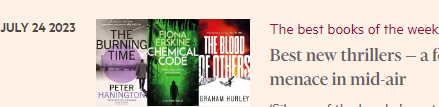 erskine_fiona's tweet photo. Many thanks   @adamlebor for including #TheChemicalCode in your July roundup. 
@PointBlankCrime @OneworldNews @MushensEnt @ftweekend @ft https://t.co/XJYTFVQjsJ