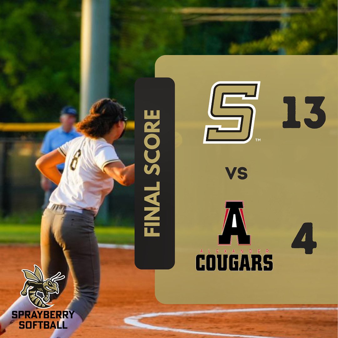 SHSFastpitch1's tweet photo. Big morning win again Alexander! Gabbi Leftwich pitched a great game with 3 strikeouts. The Lady Jackets had 11 hits with Shona Bowen going 3 for 3, Madison Moody 3 for 4, and Gabbi Leftwich 2 for 3. Next game at 12pm against Campbell. Go Jackets! https://t.co/Xx0hECD9wD