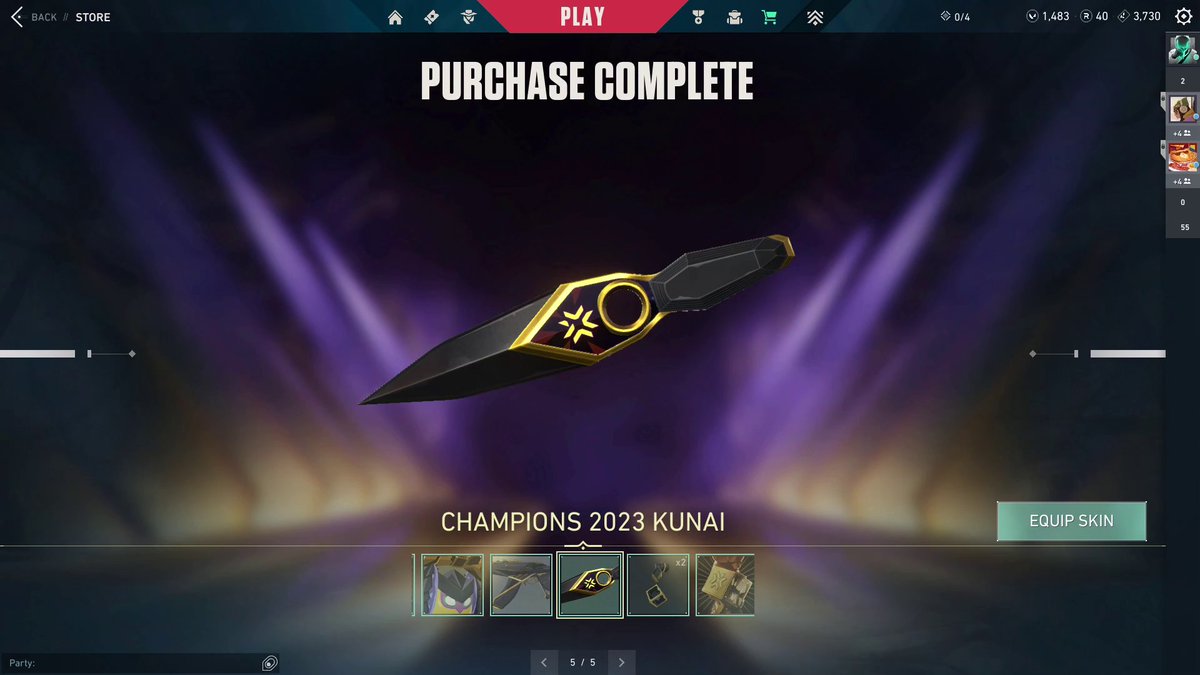 My First CHAMPIONS Bundle! #Valorant #VCT2023