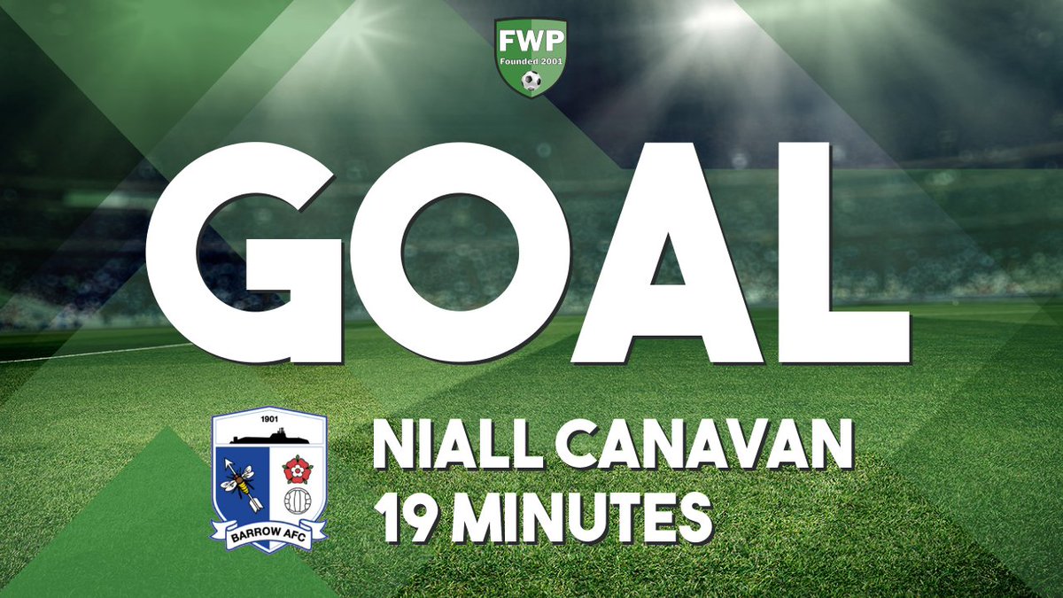 GOAL: Tranmere Rovers 0-1 BARROW - Niall Canavan (19') fwp.co/qcpJ2r