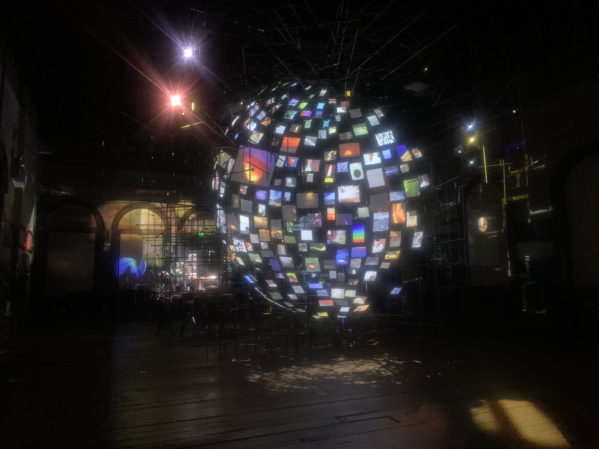 The Waiting Room, Sarah Sze at Peckham Rye Station. The world’s time in motion in a wonderful reclaimed space, built in 1865.<a href="/Artangel/">Artangel</a>