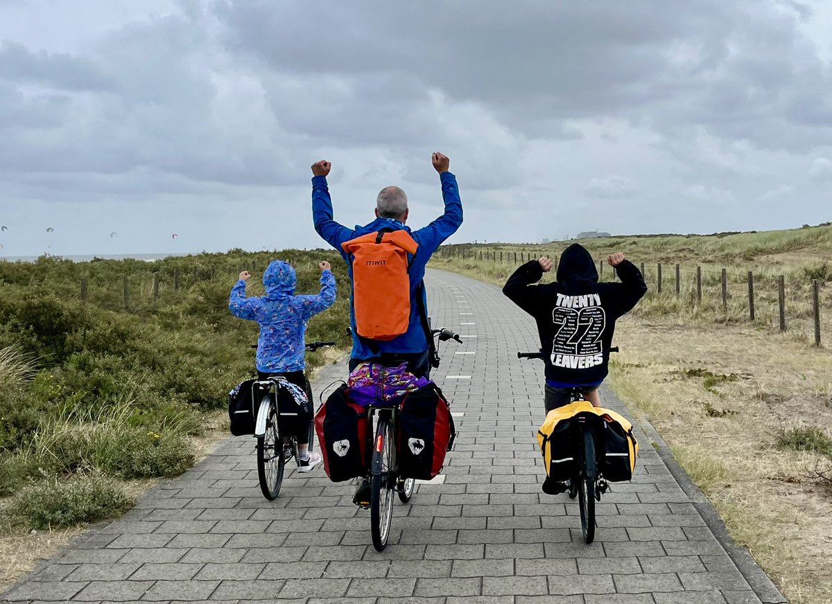 Took our bikes over to the Netherlands for our holiday. As soon as we got off the ferry, we found wonderful bike paths. I think the family were pleased.
😍
#PowerOfTheBike 
#ActiveTravel
#JoyOfTheBike